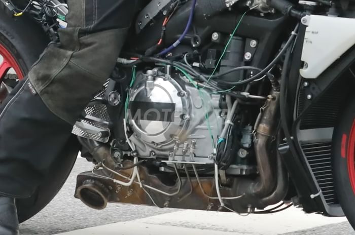 Norton V4 test mule spotted confirming teaser design